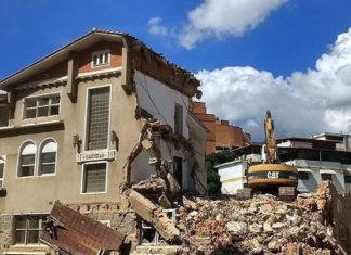 The demolition of the Gastizar building: a part of the Basque legacy in Caracas disappears