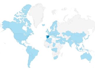 ¿Desde donde nos leéis? Enero 2017 Mapa de las visitas aboutbasquecountry.eus. Enero 2017