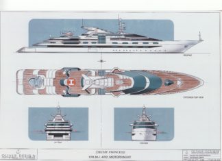 Trump wanted the largest and most beautiful yacht in the world, and he ordered it to be designed in Bilbao Disposición General Trump Princess (Source: Oliver Design)
