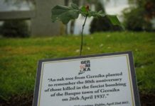 The Gernika 80 Committee: remembering the Bombing, with a Tree of Guernica in Dublin Retoño del Árbol de Gernika plantado en histórico cementerio Glasnevin de Dublín