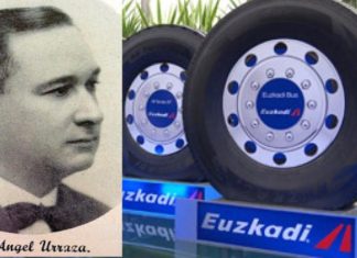 “Euzkadi guztiz berritua”. Edo Mexikon, Alonsotegiko gazte baten aztarna Angel Urraza y modelos actuales de los neumáticos de la marca que fundó