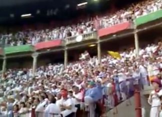 Iruña/Pamplona 2017: “We are Basque”, Gora San Fermin! (video) plaza de toros de Iruña "Gu euskaldunak gara"