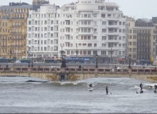 In Brazil, they’re talking about how to surf on the Urumea River Surfeando en el Urumea