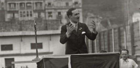 El Lehendakari Aguirre en el Aberri Eguna de 1933