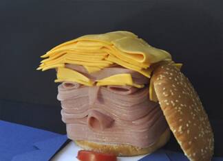 Two prizes for caricatures of presidents by a Basque graphic humorist “Fast food Trump”. Trump visto por Asier Sanz gana un premio Italia