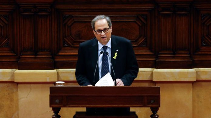 Pleno de investidura de Quim Torra a President