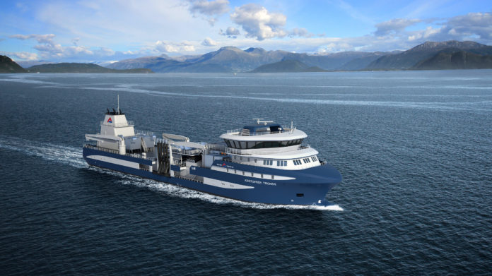 Representación del buque que Murueta está construyendo para la compañía noruega Alsaker Fjordbruk