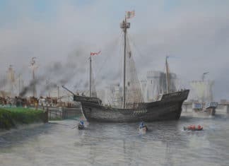 Un barco medieval vasco es un tesoro en Newport. Otra historia escondida de los vascos Newport ship by David Jordan (NEWPORT MUSEUMS AND HERITAGE SERVICE)