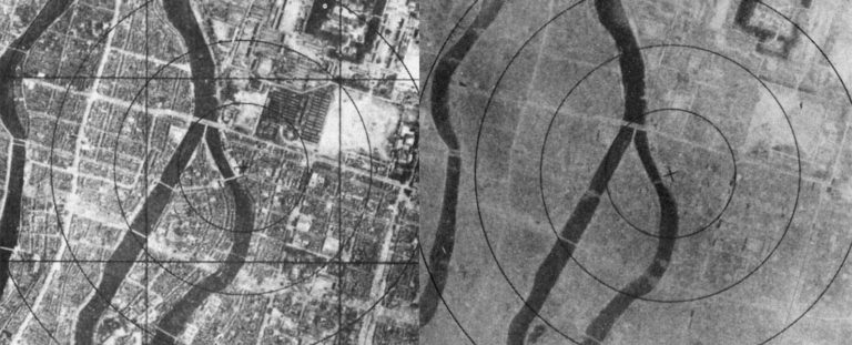 Hiroshima, before and after the atom bomb (ibiblio.org/Public domain)