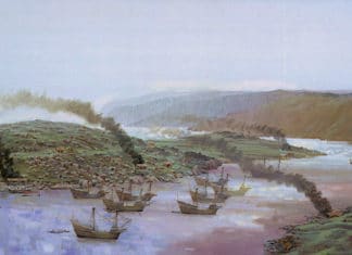 La sidra ha sido, durante siglos, «protectora» de los marinos vascos Basque galleons ride at anchor in Red Bay, Labrador (historimuseum.ca)