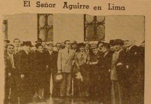 1942. El Lehendakari Aguirre reconocido en América como un líder de la defensa de la democracia Recibimiento al Lehendakari Aguirre en Lima durante su gira americana de 1942. FONDO EDITORIAL REVISTA OIGA