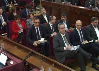 Gure Esku Dago plataformak Procès Sententziari buruz eginiko Manifestura batzen gara Imagen del juicio del proces