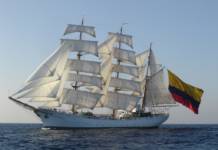 Colombia recuerda la botadura de su buque-escuela en Erandio Buque-escuela Gloria de Colombia