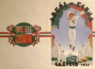 The first Aberri Eguna 1932-1935. Images to remember those who came before Aberri Eguna 1934 -Gasteiz - Portada del Programa General (Isaak Díez)