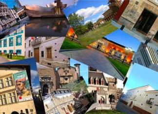 A guide to Basque museums, to take “virtual tours” and plan your next real one! Collage de museos vascos