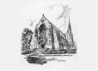 The Jesuits in Boston and the defense of the interests of the Native Americans A Sketch Of St. Ignatius Church, Chestnut Hill C. 1949. Pilot Photo:Courtesy Archdiocesan Archives