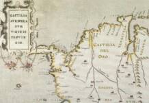 El azkoitiarra Lope de Olano no necesita el perdón de ningún rey Lope de Olano. Mapa del siglo XVI de la Capitanía de Castilla de Oro