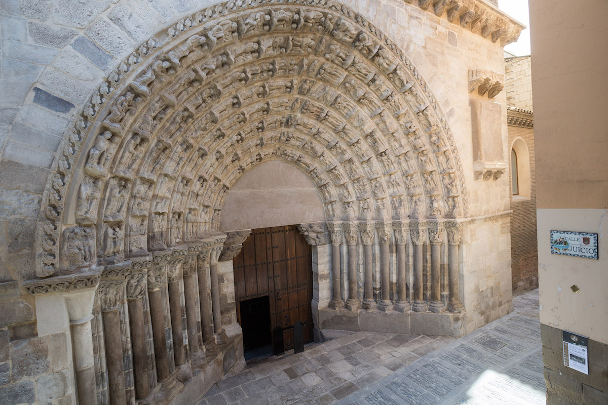 Puerta del Juicio Catedral de Tudela en su situación actual