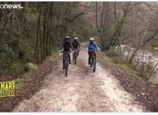 Ederbidea: the bicycle route joining Pamplona, San Sebastian, and Bayonne Ederbidea. La ruta para bicicletas que une Pamplona, Donostia y Baiona