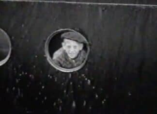 A historical document: 3′ 25″ of film of the arrival of Basque children aboard the ‘Habana’ at Great Britain Fotograma del documental que nos muestra la llegada del Habana a Gran Bretaña