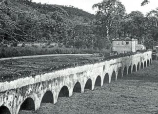 The Basque foundry built in the heart of Angola in the 18th century Ruinas de la Fábrica de Ferro de Nova Oeiras en una fotografía de 1950 (Angola)