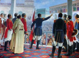 The bicentennial of the Declaration of Independence of Peru and the birth of the New World Republics (series) el general San martín declara la independencia del Perú el 28 de julio de 1821