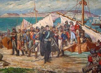 The Independence of Peru: Thoughts, valid for all democracies, on its bicentennial Desembarco de José de San Martin, Libertador del Perú, en Paracas