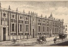 El Colegio de las Vizcaínas durante la lucha por la Independencia de México Grabado de la fachada del Colegio de San Ignacio de Loyola - Vizcaínas