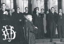 7/10/1936. Cuando el juramento del Lehendakari Aguirre cambió la historia de los vascos Juramento del Lehendakari Aguirre (Foto: Sabino Arana Fundazioa)