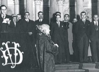 Oct. 7, 1936, when Lehendakari Aguirre’s oath changed the history of the Basques Juramento del Lehendakari Aguirre Foto: Sabino Arana Fundazioa)