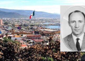Luis de Basabe: Behekaliforniako euskalduna Luis de Basabe y una vista de Ensenada, México
