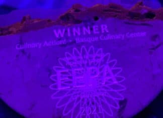 Basque Culinary Center awarded by Europe for having the best initiative to promote the entrepreneurial spirit in Europe Proyección del anuncio del BCC como ganador ganador en la EEPA 2021