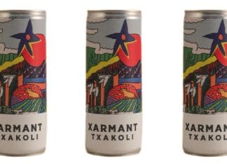 Txakolina latan? ekoizleen arteko Arabako Txakolinaren erabakiaren eztabaida Alemaniara iritsi da Oferta de Txakoli Xarmant en lata en la web norteamericana Dan DM