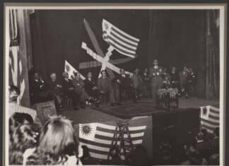 Irigoyen-Irujo: the Lehendakari’s 1942 New World Tour in Uruguay and the “Aguirre Report” Aguirre en el Teatro Florida donde brindó la conferencia “El sentido democrático, social y el de la libertad de los pueblos en los actuales momentos”