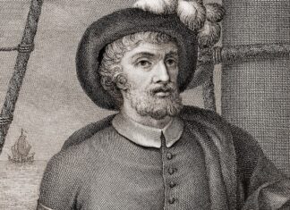 ¿Quién dio la primera vuelta al mundo? Magallanes, Elkano, o una mujer Grabado de Juan Sebastián Elkano