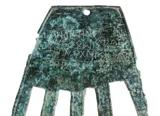 The “Hand of Irulegi” paves the way for future research into the Basque language and people Imagen de la Mano de Irulegi (Sociedad Aranzadi)