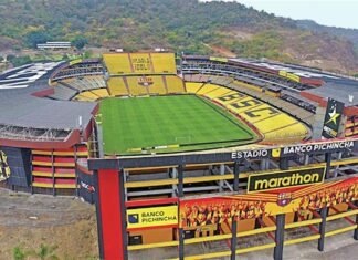 The Mutriku priest who gave the victory to Barcelona de Guayaquil against Estudiantes de la Plata Campo del Barcelona de Guayaquil