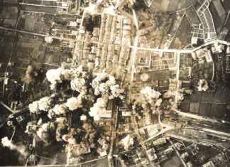 March 31—Commemoration of the bombing of Durango: truth, justice, and reparations are needed Bombardeo de Durango 31 de marzo de 1937. Imagen tomada por los bombarderos italianos responsables del mismo