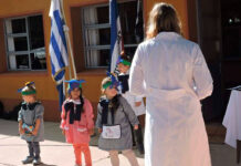 50th anniversary of the school a Basque rice farmer in Uruguay started 50 años de la escuela N°99 Irma Aiçaguer Ciganda de Bonino en Uruguay