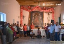 Restaurada una pintura de la Virgen de Begoña en la Villa de Bilbao (México)