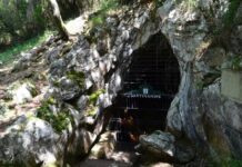 Santimamiñe Cave, presented in Argentina Entrada a la cueva de Santimamiñe