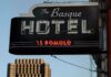 Are Basque traditions disappearing in San Francisco? El antiguo cartel del Basque Hotel todavía cuelga afuera del número 15 Romolo, un vestigio de las influencias vascas de la zona. Frederic Larson / The Chronicle