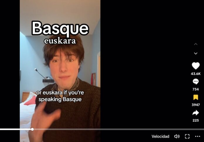 Wordsatwork Griffin TikTok about the euskera