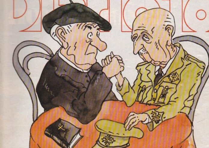 Portada de Diario16 (1983) Caso Añoveros. Franco y Añoveros echan un pulso