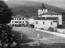 Remembering the Northern Basque Country, with videos from the 1940s, ’50s, and ’60s Fotograma de un vídeo sobre el Pais Vasco continental años 50. Producido por Irrintzina